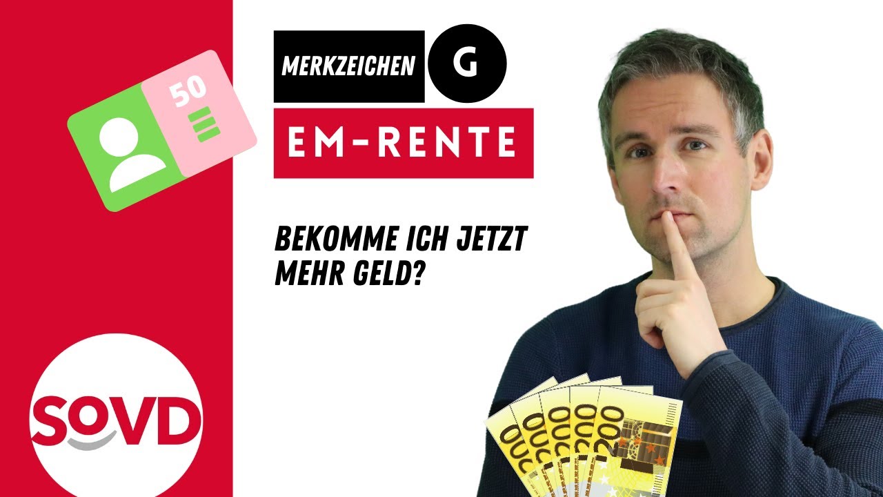 Merkzeichen G und EM-Rente: Bekomme ich jetzt mehr Geld?