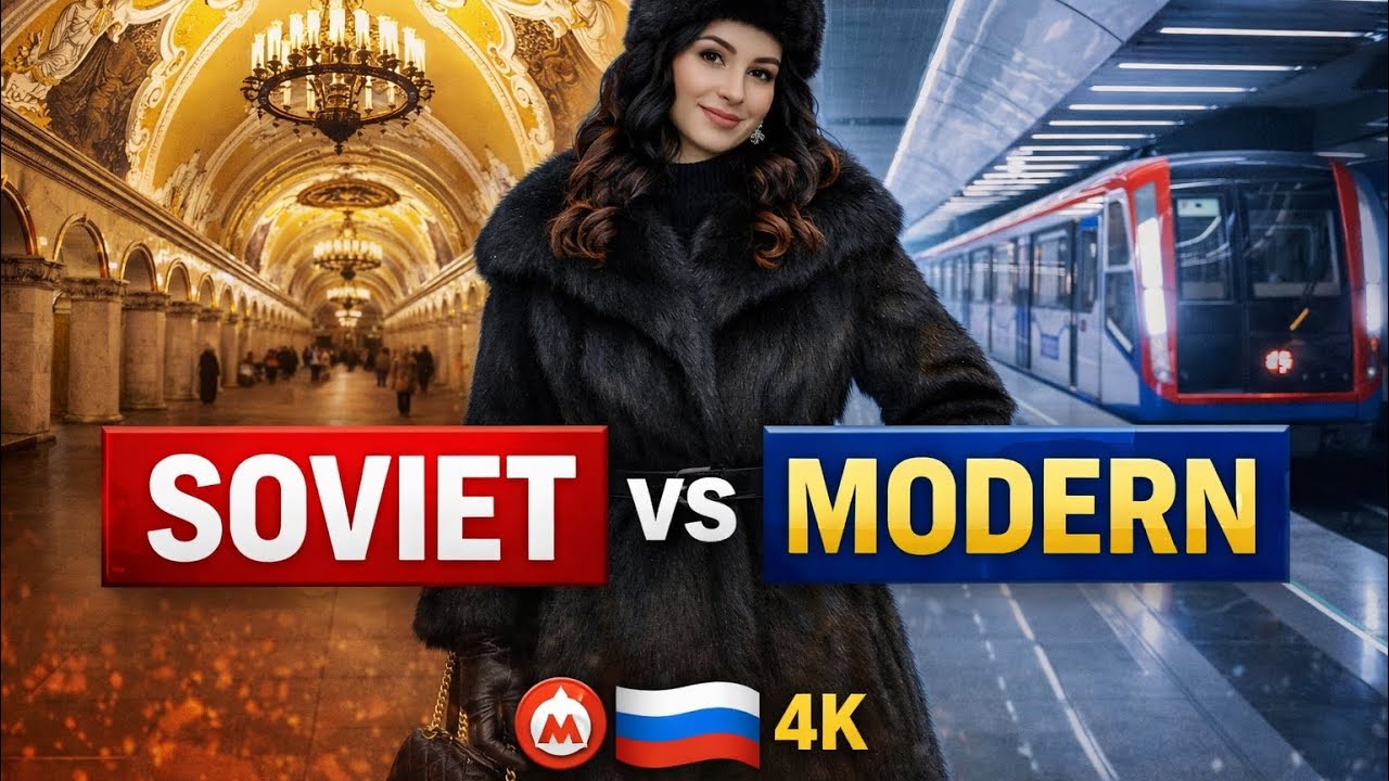 🚇 Two Worlds Below Moscow 🇷🇺 | Soviet vs Modern | 4K