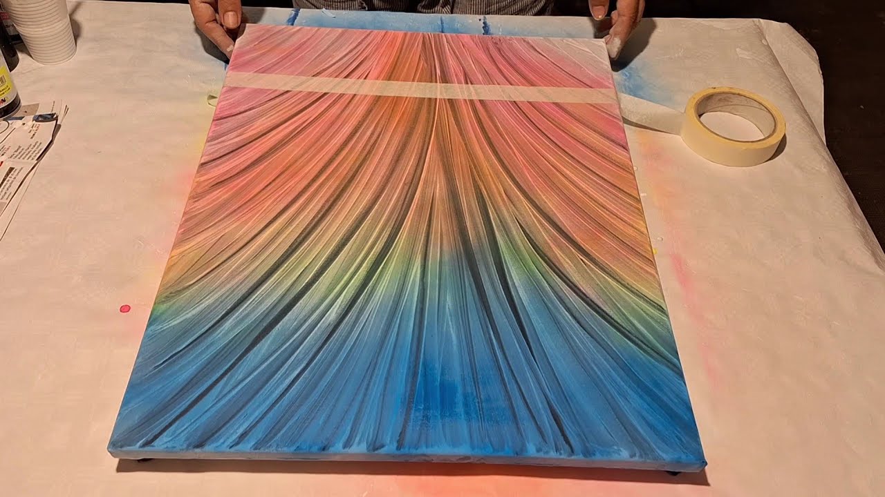 ARTE FLUIDO ORIGINAL ✨️🎨  MEZCLANDO DOS TECNICAS  💥 EL RESULTADO ES MÁGICO 💫  PORTAL ENERGÉTICO ✨️🎁