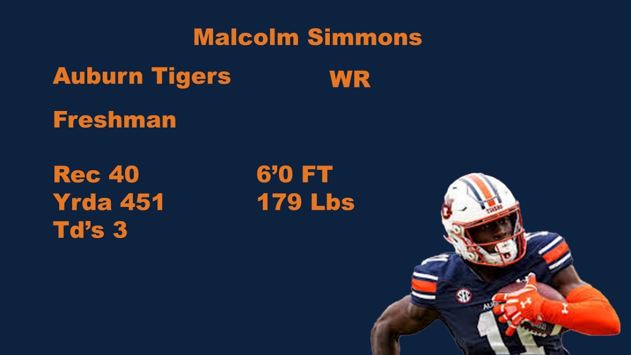 Malcolm Simmons Auburn Tigers 2024 Highlights