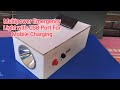 Multipower emergency light with USB port for mobile charging||Emergency light project