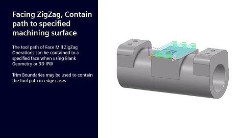 Facing Zig Zag Path Containment in NX CAM
