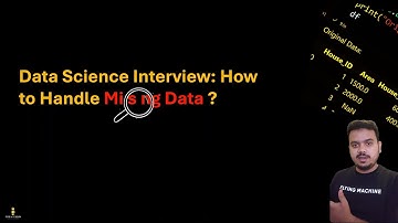 Data Science Interview: How to Handle Missing Values in Dataset!