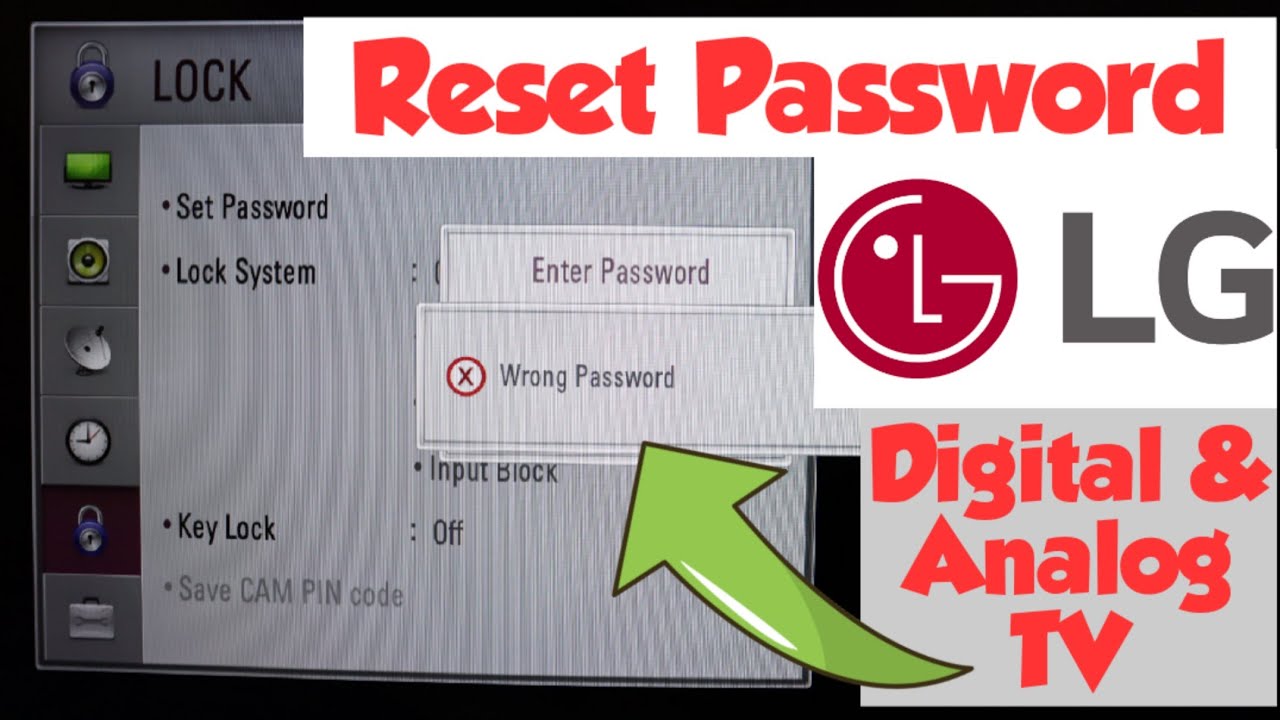 Reset Lost Password *New LG Smart TV