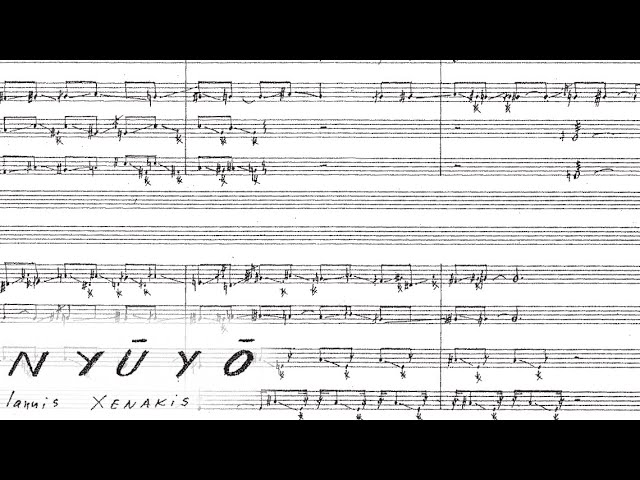 Iannis Xenakis - Nyuyo [w/score] - YouTube