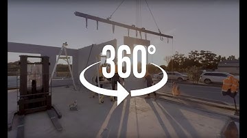 Build a house in 48 hours! Virtual reality 360° time lapse video