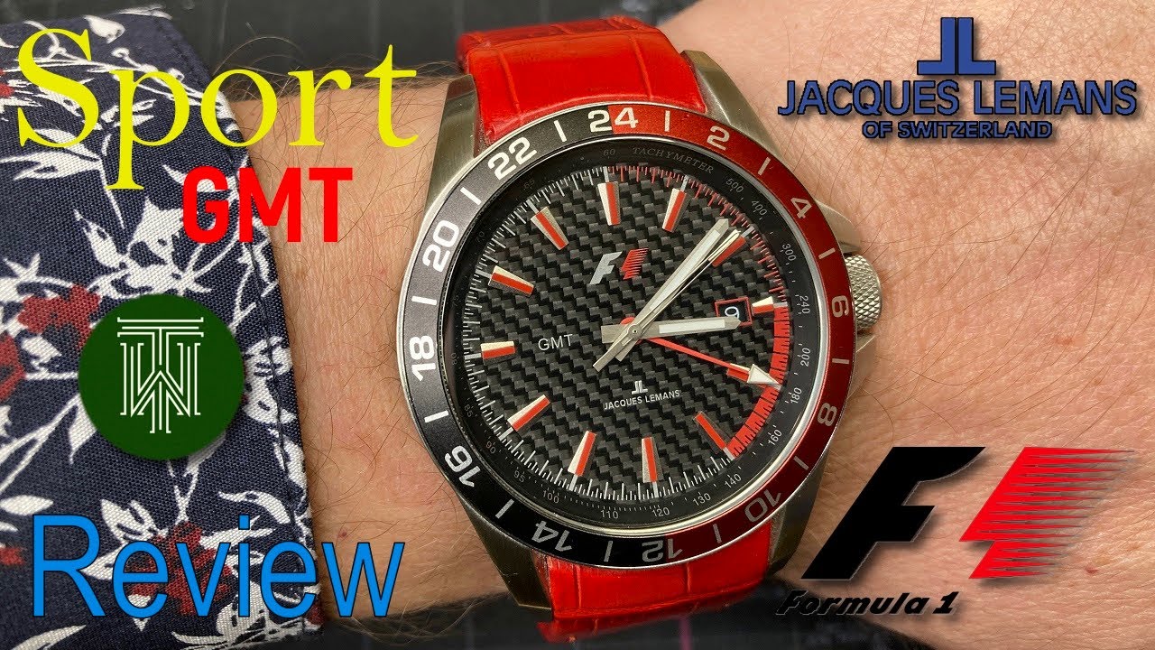 Jacques Lemans Formula-1 GMT 100m Sport Watch - Review (F5012 / Ronda 515.24H)