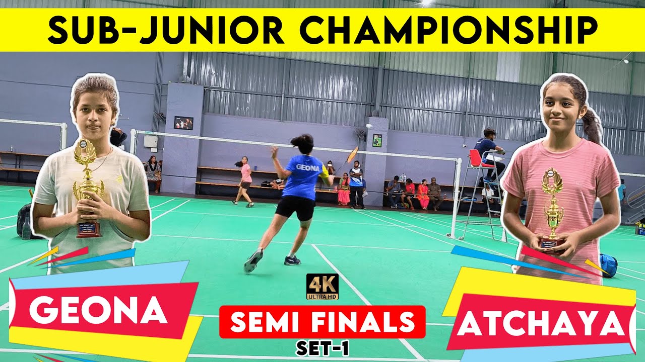 SEMI - ATCHAYA vs GEONA | GS U15 | Sub Junior Championship 2023 ...