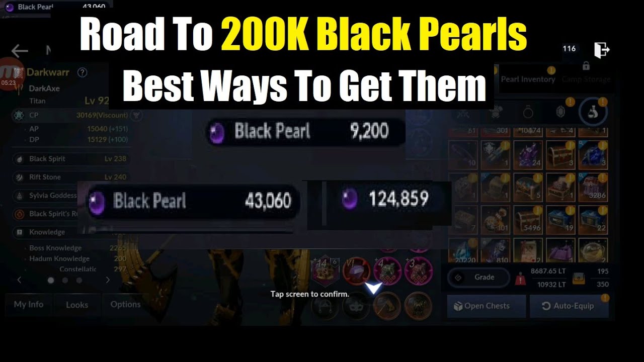 How Do You Empty The Pearl Inventory In Black Desert Mobile?