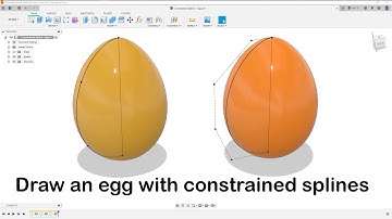 Fusion 360 - Drawing an egg with constrained splines