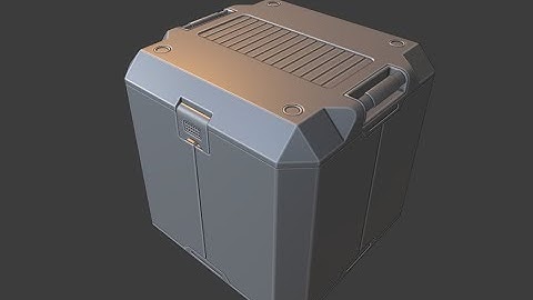 BLENDER 2.8: Modeling a SciFi Crate (Part 5)