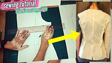 🧵 Marking & Sewing My Clients Moulage × Making the Bodice Block × Sewing Darts × Sewing Tutorial