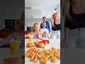 Land a BOTTLE FLIP and you can EAT CHALLENGE #Shorts | Gaby and Alex Family