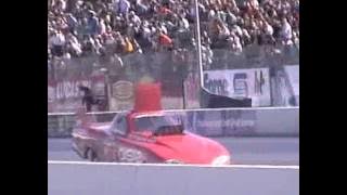 Leif Andréasson Bodywork Blows Off - Santa Pod European Finals 2012