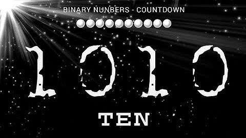 Binary numbers countdown