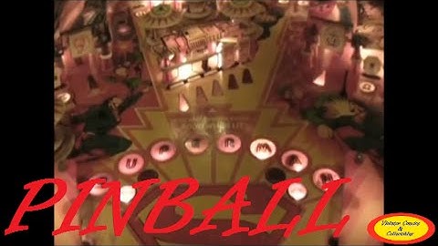 Atari Superman Pinball Machine (spell SUPERMAN bonus)