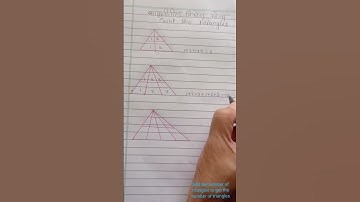 Trick for counting of triangles #2 💯 | #counting trick | #easy trick | #counting triangles