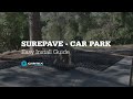 SurePave Installation - Grass &amp; Gravel Car Park - Permeable Paving