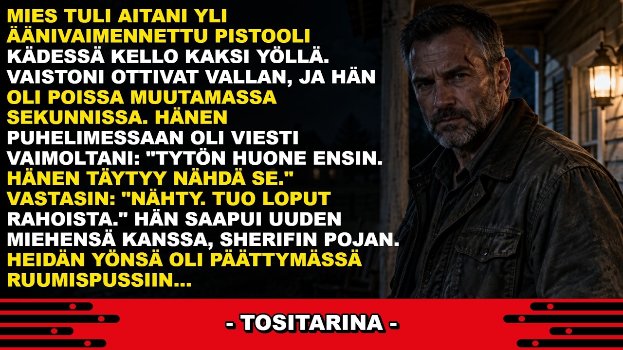 Seisoin lahonneen aidantolpan vieressä kello 01:52, taskulamppu hampaissani, kun näin varjon liikkuvan tyttäreni makuuhuoneen ikkunassa. Olin viettänyt neljätoista vuotta mittanauhan ja vasaran...