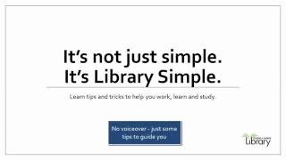 Welcome to Library Simple