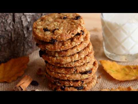 Video: Biscotti All'avena E Uvetta