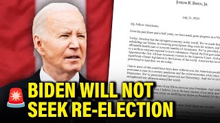 BREAKING: President Biden ENDS Re-Election Campaign
