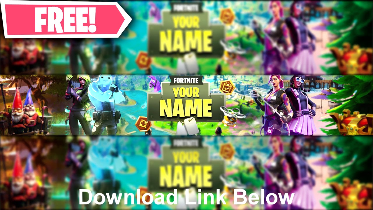 Fortnite Chapter 2 Channel Banner Template!🌊 - YouTube