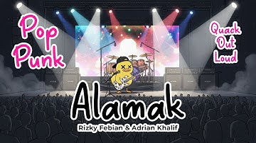 Alamak - Rizky Febian & Adrian Khalif Pop Punk Cover by Quack Out Loud