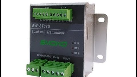 Bộ đọc 2 kênh Loadcell, độ chính xác cao 24bit, truyền thông rs485, RW-ST02D đầu cân 2 kênh