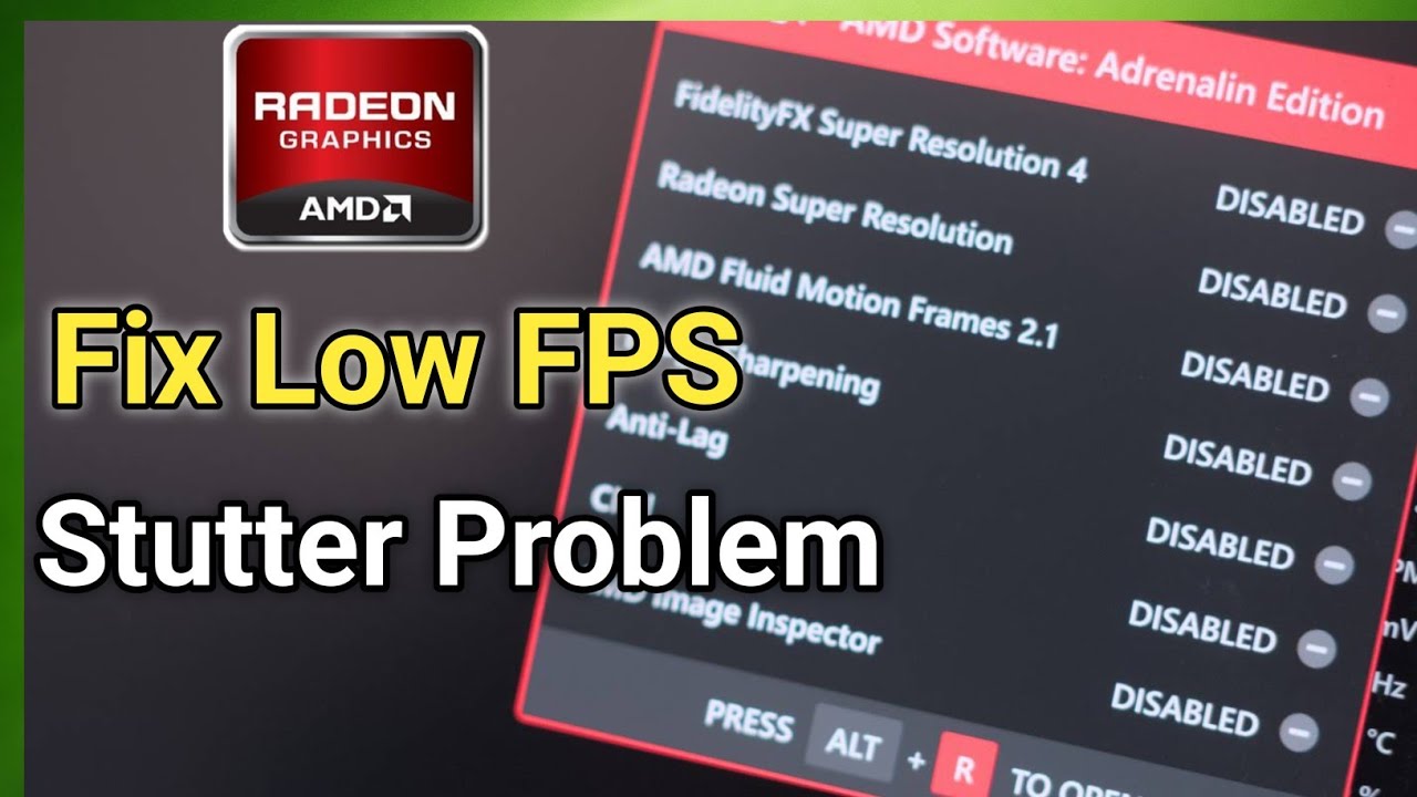 How To Fix AMD Radeon FPS Drop & Performance Issues - (Solved) - YouTube
