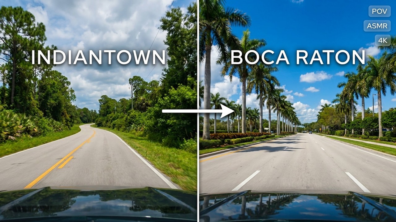 Driving in Florida 🇺🇸 Indiantown → Boca Raton | Real Road POV - YouTube