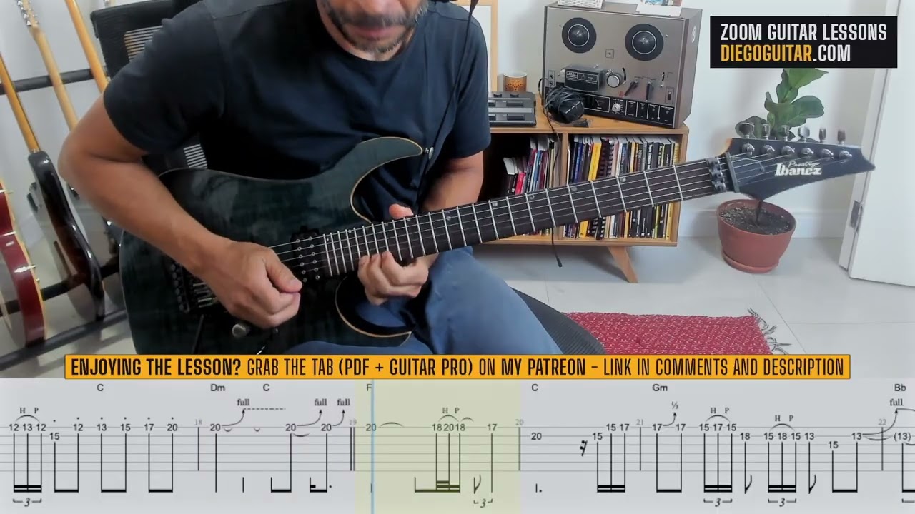 Gary Moore Empty Rooms Guitar Solo Lesson Tab