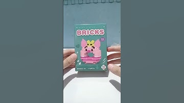 Piglet donut 🍩 #bricks #lego #unboxing #minibricks #nanoblock #tutorial #asmr #toys #piglet