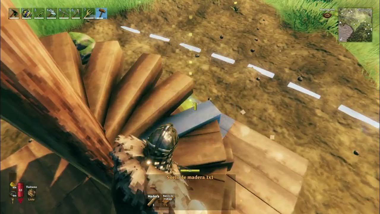 Compact & easy spiral stair in Valheim YouTube