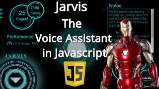Jarvis The Voice Assistant in Javascript Quick Demo