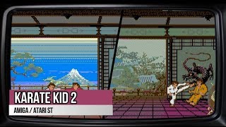KARATE KID 2 Microdeal AMIGA ATARI ST 2 on 1 SPLITSCREEN GAME COMPARE 60 FPS HD 1986 SPLIT-STEVE !!!