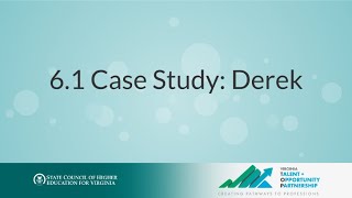 6.1 Case Study: Derek