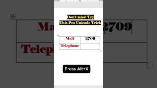 Hidden Unicode Tricks for Mail & Phone 📧📱 #texttricks||Pro Unicode Symbols for Email & Phone Use