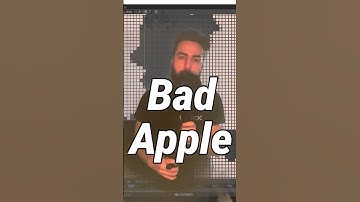 How I Made Bad Apple In Blender? #blender #blender3d #animation #geometrynodes