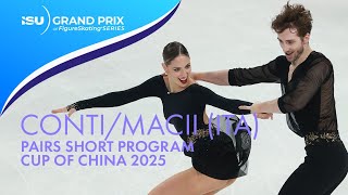 Sara Conti Niccolo Macii Pairs Short Program Cup Of China 2025