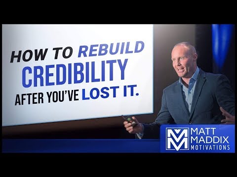 Video: How To Restore Credibility