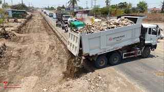 Designer A New Driveway Road Foundation​ Update Using Rocky Ground​ In Downstairs With KOMATS'UDozer by គ្រឿងចក្រ Power Machines 6,442 views 4 days ago 1 hour, 26 minutes