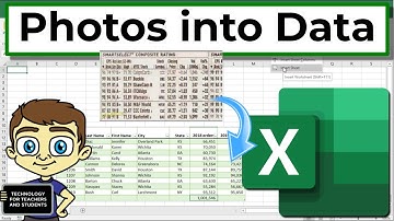 Convert Photos into Data in Excel