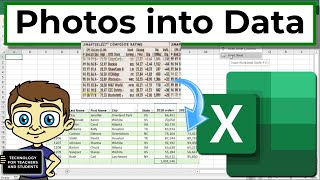 Convert Photos into Data in Excel