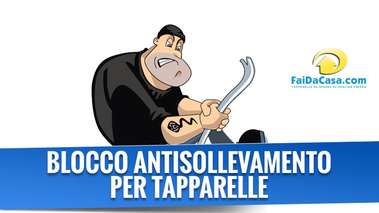 Blocco antisollevamento antieffrazione per tapparelle motorizzate 