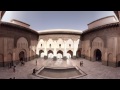 360 video: View of Ben Youssef Madrasa, Marrakesh, Morocco