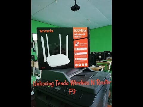 Unboxing Tenda F9 Wireless N Router