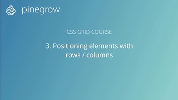 3. Positioning with rows and columns - Learn CSS Grid with Pinegrow