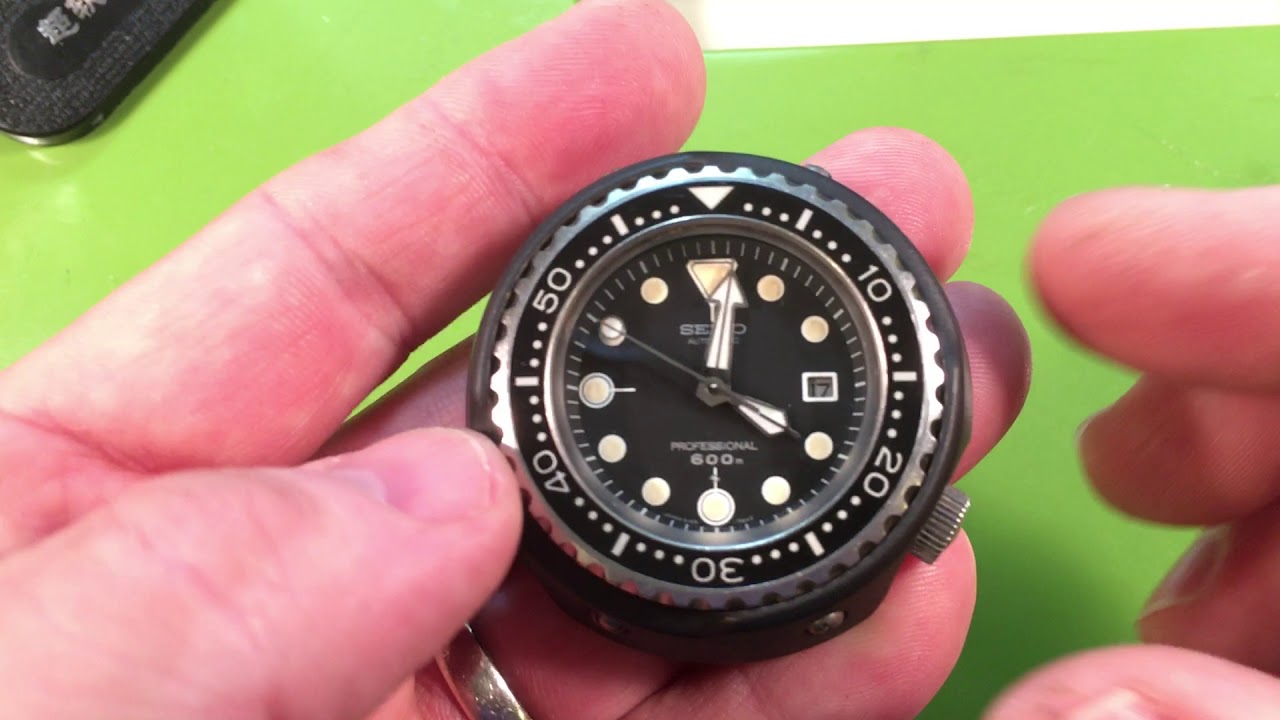 RZ Seiko 6159-7010 Grandfather Tuna - nicest I've seen. What a watch. -  YouTube