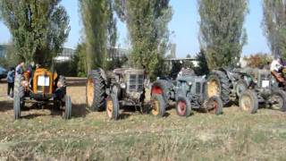 Fiera di San Simone 2008:I trattori schierati prima dell'inizio dell'aratura